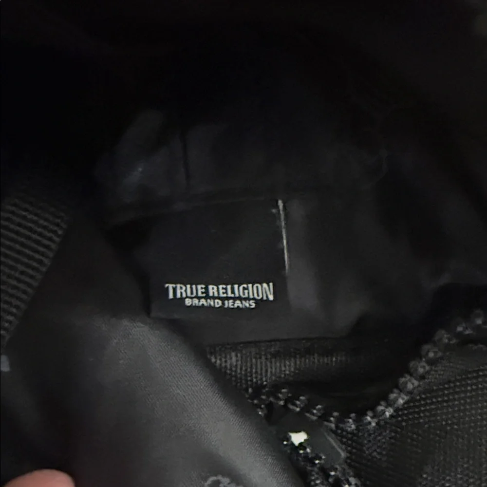 True Religion Black Messenger Bag